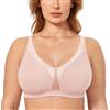 DELIMIRA Donna Reggiseno Senza Ferretto Taglie Forti | Comodo, Morbido, Senza Imbottitura