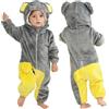 COOKY.D Costume Halloween Unisex Cappuccio Animale per Neonati,2-36 Mesi | Flanella Calda Costume Halloween Festivo,Completo Carnevale,Ideale per Family Book Day,Accogliente per l'Inverno