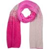 styleBREAKER Sciarpa Donna Tessuta Pixel Sfumata Ombré,Fucsia-Grigio Chiaro