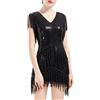 BABEYOND ArtiDeco 1920s Charleston - Mini abito da donna vintage Gatsby anni '20