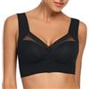 WOWENY Reggiseno Comodo da Donna Senza Ferretto in Pizzo Morbido Push up con Schiena Liscia Traspirante e Leggero Classico Bustier Moderno