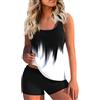 uxxnjfg Tankini Donna Curvy Costume Donna Due Pezzi Casual Moda Costumi da Bagno Tankini Coordinati Estivi Sexy Abbigliamento Contenitivo Due Pezzi Mare Bianco L
