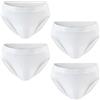 HUNTER&HAWKS URBAN TAILORED Hunter&Hawks Confezione da 4 Slip Boxer da Uomo, Taglia S-6XL, Morbidi, Antibatterici e Traspiranti, Biancheria Intima da Uomo, Vestibilità Perfetta, Slip Cool Dry, Multipack, bianco, M
