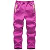 Hpbygstae Pantaloni Softshell per Bambini, Impermeabili, Antivento, per Bambini, per Il Tempo Libero, per Le attività all'Aria Aperta, Rosso rosa-3XL