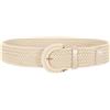 VONMELLI Cintura intrecciata in rattan da donna, ampia cintura da donna per vestiti, cintura intrecciata alla moda, cintura in paglia in rafia bohémien per jeans