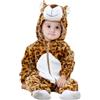 ANUFER Unisex Bambina Cappuccia Pagliaccetto Flanella Carina Animale Tuta Pigiama 0-36 Mesi
