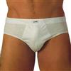 Liabel, 6 Paia di Slip Uomo in Puro Cotone Filo di Scozia. Colore Bianco, Misura 7