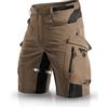 Wespornow Pantaloni Cargo da Uomo con 6 Tasche, Pantaloni da Lavoro MTB, Bermuda Corti, Pantaloni Chino, Stretch, per Escursioni estive e Shorts da Ciclismo
