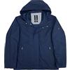 SEA BARRIER Giubbotto Giaccone Uomo Primaverile con Cappuccio Taglie Forti 3XL 4XL 5XL 6XL 7XL (5XL - Blu)