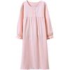 Allmeingeld - Camicia da notte in cotone con stampa a cuore, per bambine dai 3 ai 12 anni Cuore rosa a maniche lunghe. 3-4 Anni