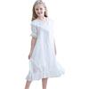 Flwydran - Camicia da notte in cotone con principessa per bambine e bambini, 3-12 anni, 9-10 Jahre