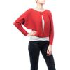 DALLE PIANE CASHMERE Cardigan Donna 100% Cashmere - Rosso