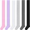 L&K-II 6er Collant da bambina per bambini collant lavorato a maglia con motivi unicorno multicolori in una taglia 74-128 2712