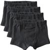 HERMKO 2900 Confezione da 4 Pants Bambino - Puro Cotone, Farbe:Nero, Größe Kinder:5-6 Anni