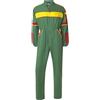 Generico Tuta da Lavoro uomo in Policotone Professionale, Verde con Inserti Giallo e Rosso Taglia S M L XL XXL 3XL per meccanici giardineri agricoltori trattoristi gommisti operai (M)