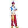 Générique Aladino Deguisement Uomini Arabo Costume Principe Arabo Vestito Principe Arabo Costumi Carnevale Vestito Da Pastore per Uomo Costume Cosplay Carnevale E Feste