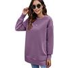Peuignao Felpa Lunga Donna Felpe Lunghe Oversize Donna Pullover Donna Felpa Felpata Sportiva Donna Manica Lunga Felpe Sportive Larghe Donna Invernali Sweatshirt Donna Taglie Forti Larga Personalizzate Viola XL