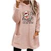 Generic Pullover da donna Felpe con cappuccio Casual Felpe Maglione da donna Doppio Velluto Autunno e Inverno Grande Profilo Manica Lunga Casual Calda Felpa Peluche Con Tasche Felpa Atletica Donna