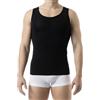 FarmaCell 417B (Nero, S) Canottiera Contenitiva Uomo, Intimo Modellante Leggero e Traspirante, Made in Italy