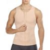 Gotoly Canotte Contenitiva Snellente Uomo Maglia Modellante Shapewear Camicia Maglietta Compressione Intimo Body Shaper Dimagrante T-Shirt Pancia Piatta Canottiera Sportivo Fitness (4XL, Beige)