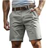 Generico Pantaloncini Uomo Bermuda Uomo Estivi Cargo Shorts con Tasche Laterali Pantaloni Corti Slim Fit Multi Tasche Tasconati Pantaloni Leggeri Sportivi S-4XL