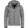 Indicode Uomini Circus Quilted Jacket | Giubbotto trapuntato dall'aspetto piumino Dk Grey M