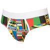 Dirk Bikkembergs Slip Mutanda Intimo Uomo Underwear Olympic Print Bikkembergs Articolo VBKT04842, S400 Multicolor Logo, XXL