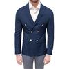Evoga Giacca Uomo Sartoriale Blu Doppiopetto (L)