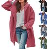 Generic Cappotto invernale da donna, taglie grandi, parka da donna, per le mezze stagioni, taglie forti, giacca trapuntata, leggera, giacca invernale, lunga e calda, in pile, colore nero, senza cappuccio,