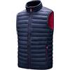HAOLEI Piumino Gilet Uomo Lavoro Invernale Imbottita Leggero Piumino Smanicato Senza Cappuccio Corto Giubbotto Smanicato 100 Grammi Cotone Giacca Firmato Giubbino Gilet Invernale
