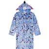 Disney Vestaglia da donna in pile blu con cappuccio Eeyore, Blu, 12-14