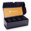 Ciocca Scatola Regalo 4 paia Calze Corte Costa larga Filo di Scozia 100% Cotone - Made in Italy - Eleganti Resistenti e comode [BOX350/1_020_115_1]