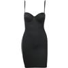 JHSDHYD Body Contenitivo Modellante Abito Dritto Elasticizzato da Donna con Coppa con Ferretto, Semplice e Sexy, Aderente con Spaghetti(Black,L)