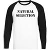 Kwantees Natural Selection Premium Maglietta da Baseball Bianca Maglietta Ecologica