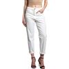 JOPHY & CO. Pantalone Jeans Denim Donna Cinque Tasche in Cotone Elasticizzato (cod.1372) (Bianco, XS)