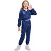 LOLANTA Bambini Paillettes Hip Hop Costume da Ballo con Paillettes Strada Abbigliamento da Danza Set Giacca e Pantaloni