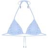 YAMAMAY - Bikini Parte Alta a Triangolo Senza Ferretto, Imbottitura Removibile, Donna, Sangallo, Bianco, monocromo