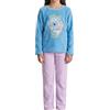 Disney Stitch Pigiama per Ragazze, T-Shirt e Pantaloni Lunghi in Velluto 2 Pezzi per Bambina, Pigiama con Disegni Stitch e Angel, Taglia 6 Anni | Blu