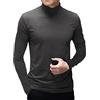 Ophestin Uomo Mezzo Dolcevita Camicia Manica Lunga Pullover Basic Progettato Sottogonna Collo Polo Stretch Slim Fit Maglioni Grigio Scuro, XL