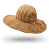 UltraKey Cappello di Paglia, Fatto a Mano Spiaggia Larga Cappello Pieghevole all'aperto Cappello da Spiaggia Copricapo per Adulti Bambini Uomo Donna Adulto Cachi