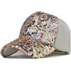 QQY Berretto da Baseball Sun Hat, Strass Paillettes cap, Berretti Regolabili in Rete Cappello da Baseball per Le Donne Uomini