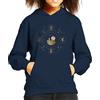 All+Every Harry Potter Hogwarts Houses Gold Silhouette Kid's Hooded Sweatshirt