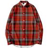kewing Camicie a Quadri da Uomo Camicie a Quadri Rosse Vintage a Maniche Lunghe per Adolescenti Camicia a Quadri Casual abbottonata XXS-6XL