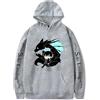 Sageam Solo Leveling Hoodie Anime Sweatshirt Sung Jin-Woo Felpe con Cappuccio Unisex Cartoon Pullover con Maniche Lunghe