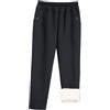 Rainjia Pantaloni termici da donna in pile XS-3XL, invernali, imbottiti, per anziani, da donna, in pile, casual, con gamba dritta, in pile, per il tempo libero, 40-103 kg, Nero , S