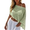 Generico Copricostume Donna Mare - Camicia Lunga Estiva Cotone Camicetta Scollo a V Copri Costume Da Spiaggia Sciolti Casual Bikini Cover Up Per Crociera Vacanze Tropicali E Giornate In Vacanza Al Foto