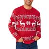Leversic Maglione Natalizio Uomo Maglioni Ugly Sweater Invernale Pullover in Maglieria Felpa Natalizia Manica Lunga S-XXL