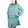 Klottz - Camice scolastico a quadri, unisex Verde XXL