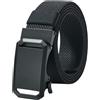 LionVII Cintura elastica a cricchetto con fibbia automatica, regolabile ed elastica, per girovita 70-125 cm (27-49), L
