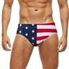 Arcweg Costume da Bagno da Uomo, Slip Corto Stretto per Ragazzi, con Imbottitura Rimovibile, per Il Tempo Libero, Bandiera Triangolare, M